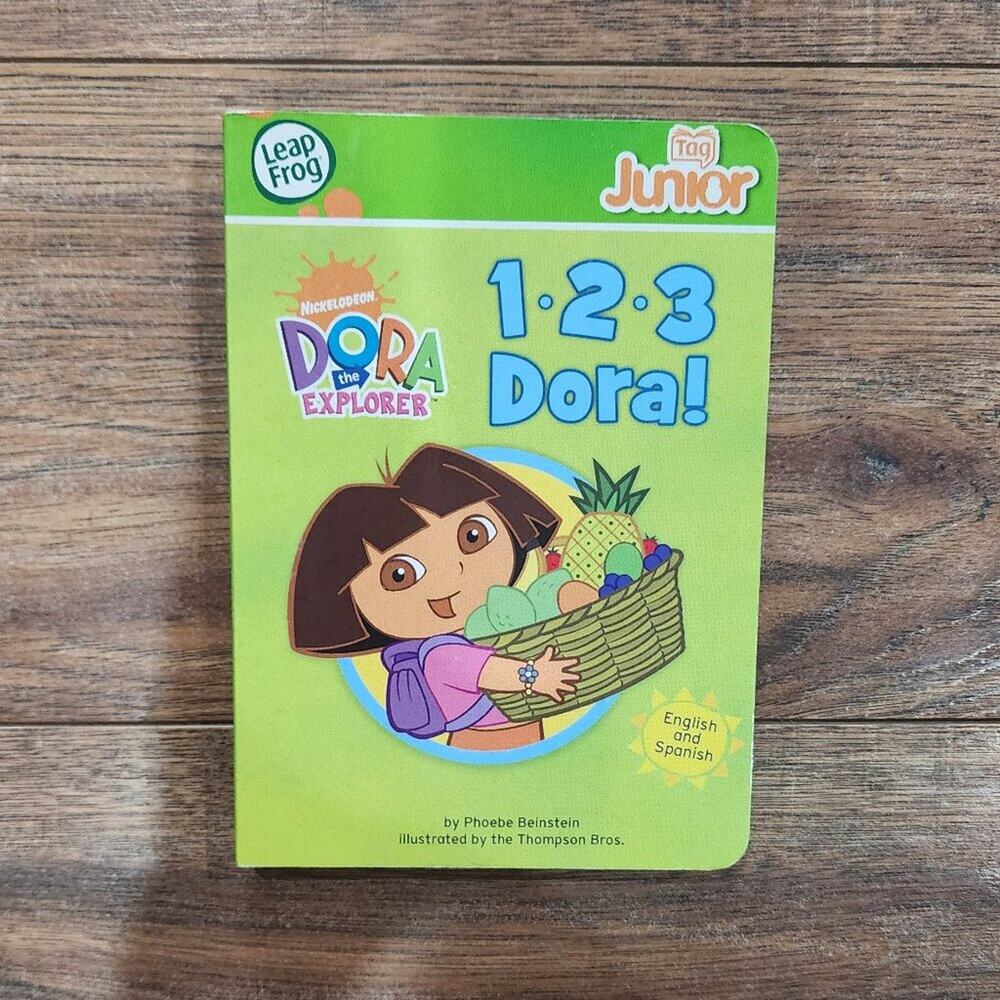 Leap Frog Tag Junior Dora the Explorer 1,2,3 Interactive Learning Board Book